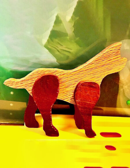 Handcrafted Wooden Animal Figurine - Image 1