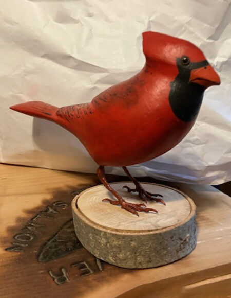 Hand-Carved Northern Cardinal - Image 1