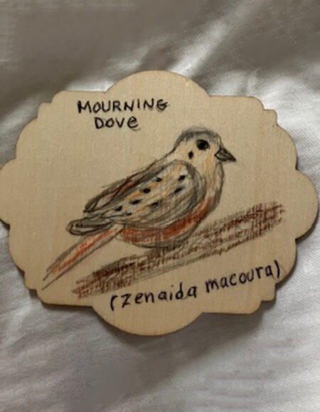 Mourning Dove Wooden Plaque - Image 1