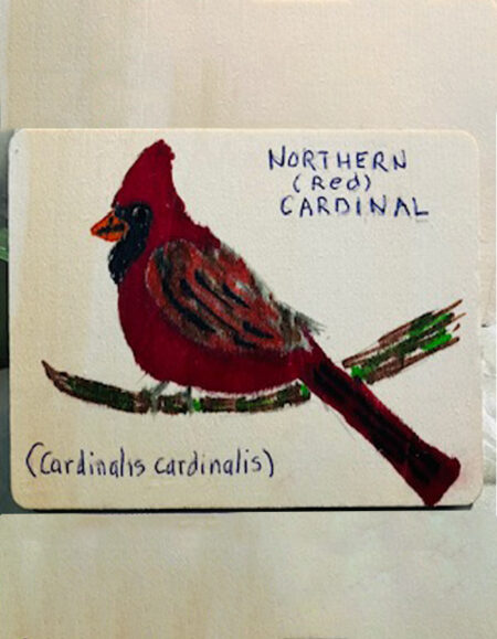 Northern (Red) Cardinal Wooden Art - Image 1