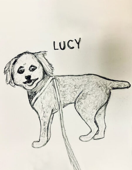 Lucy Dog Sketch - Image 1