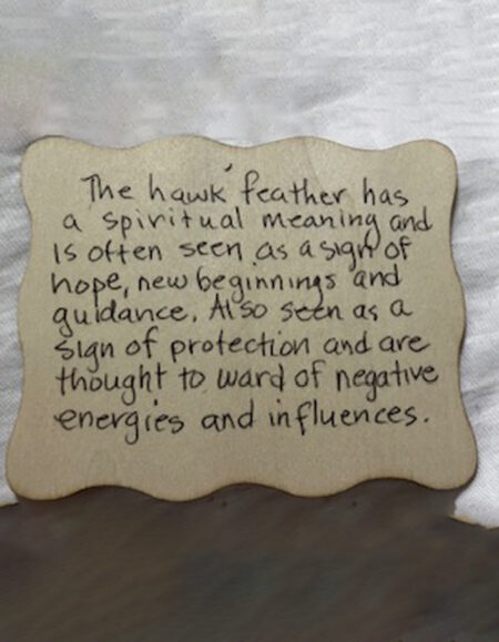 Hawk Feather Spiritual Plaque - Image 2