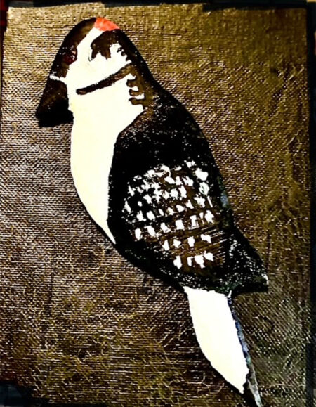 Hand-Carved Downy woodpecker - Image 1