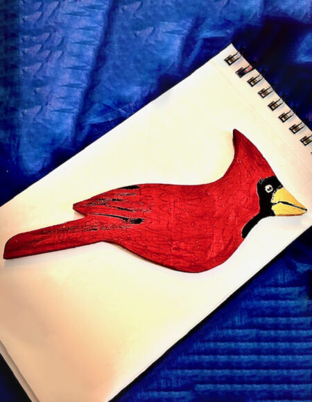 Red Cardinal Paper Art - Image 1